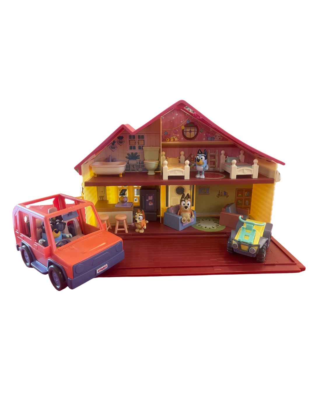 Bluey Family Home with Car