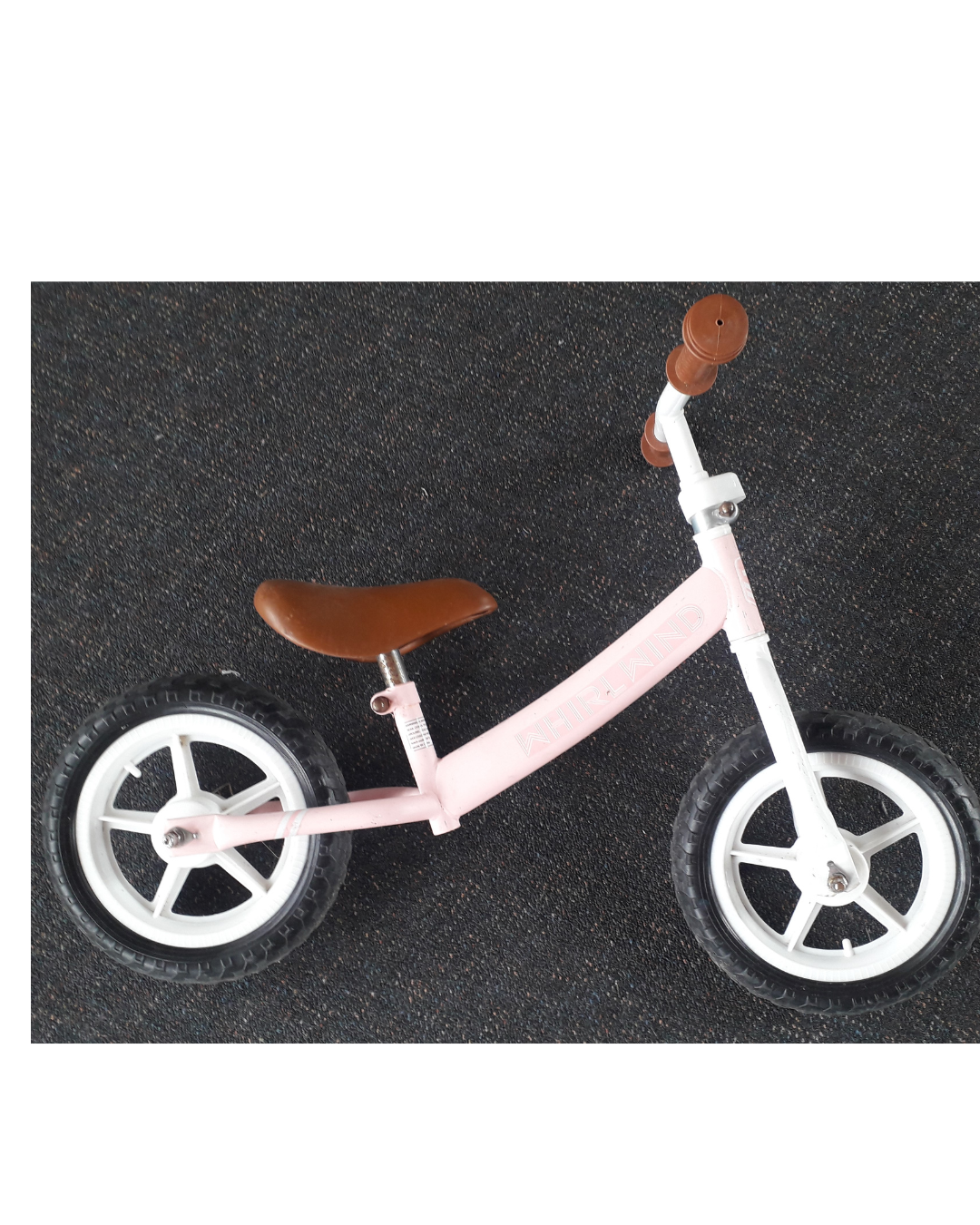 Pink balance bike